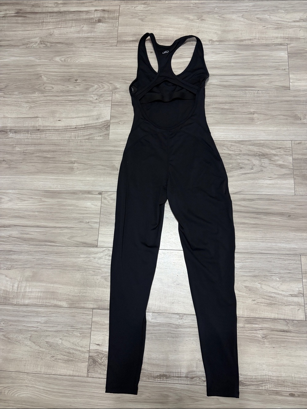ALO Yoga Black Racerback Unitard Jumpsuit